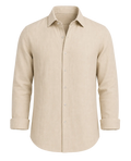 Beige linen shirt