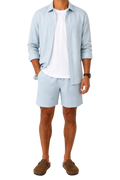LIGHT BLUE LINEN SET