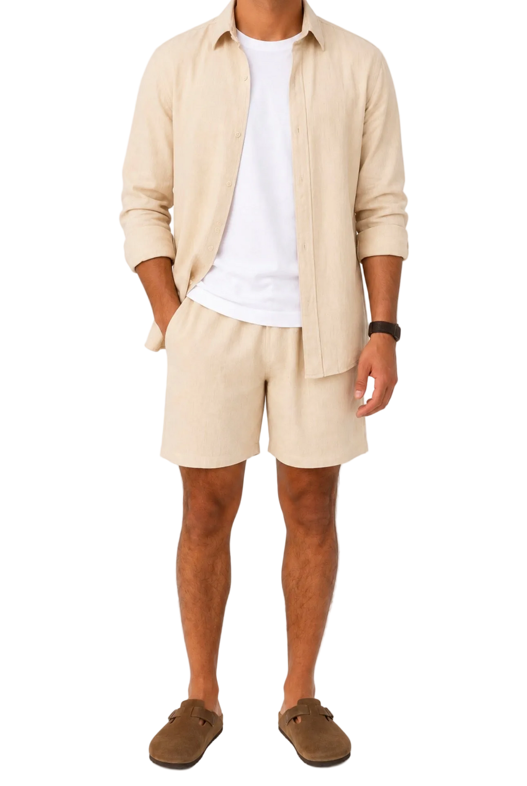 BEIGE LINEN SET