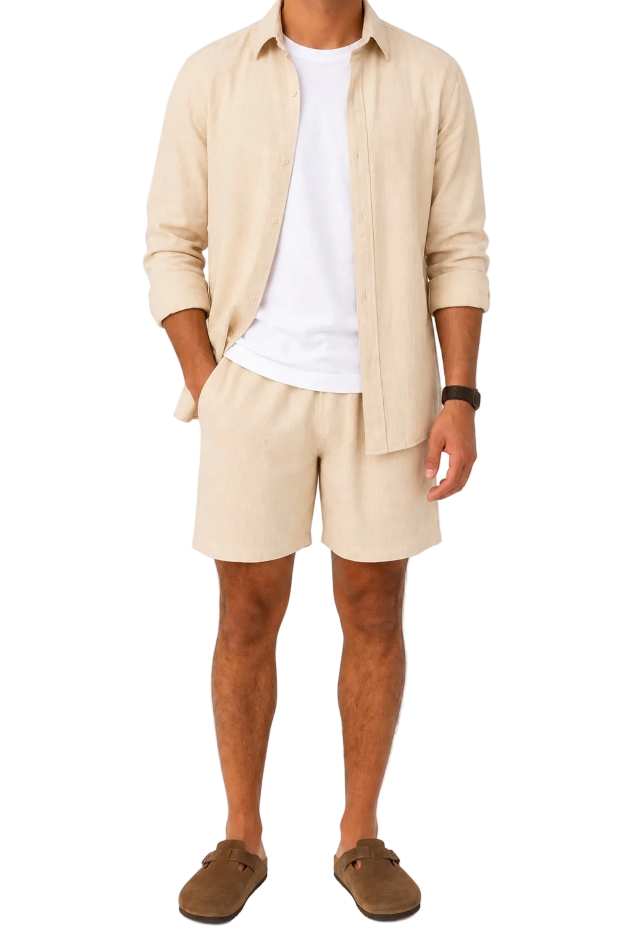 BEIGE LINEN SET